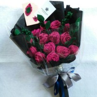 Jual Buket Bunga Flanel/Buket Bunga Wisuda/Hadiah Ultah/Hadiah Anniv Murah