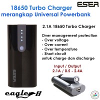 Jual Eser Charger baterai 18650 & Console powerbank earphone & tablet Egl8b Murah