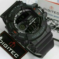 Jual Jamtangan Digitec Dual time DG-2080T Black List Red Original Murah