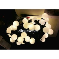 Jual LAMPU HIAS LED BOLA / LAMPU DEKORASI / LAMPU NATAL WARNA WARM WHITE Murah
