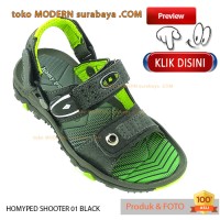 TIDAK BERHADIAH No 36 Homyped Shooter 01 Black Sandal Gunung Anak
