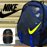 TAS RANSEL NIKE MERCURIAL dongker MUAT LAPTOP DAN ADA RAIN COVER MURAH