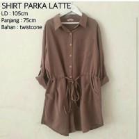 Update Fashionmu Dengan Baju Kemeja Wanita Hijab Murah : Shirt Parka