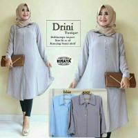 Gaya Maksimal Dengan Kemeja Hijab / Baju Busui Murah : Drini Tunik