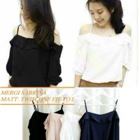 Jual sabrina mergi pakaian wanita bahan twiscone Murah