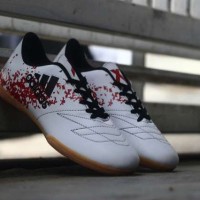 SEPATU FUTSAL ADIDAS, FREE KAOS KAKI OLAHRAGA SEPAK BOLA JERSEY PUTIH'