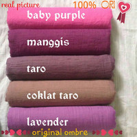 Jual BIG PROMO pashmina rawis ombre/ pasmina kusut/ombre TERMURAH Murah