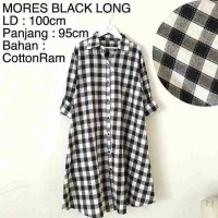 Gaya Maksimal Dengan Kemeja Hijab Wanita / Mores Long Black