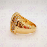 Jual HOT SALE Cincin emas Labu permata Perhiasan imitasi Gold 18k Yaxiya Je Murah