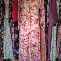 Baju Gamis Pink Bunga Kecil