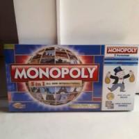 Jual Monopoly 5 in 1 ludo catur halma ular tangga monopoli murah Murah