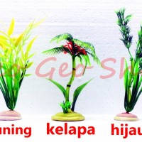 Jual tanaman pohon hias hiasan aksesoris plastik sintetis aquarium Murah