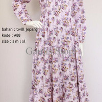 Dress Baju Gamis Katun Jepang El Siete Model Terbaru Untuk ibu H