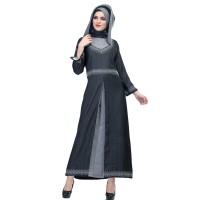 576SHJ, gamis/baju/dress muslimah jeans casual/resmi wanita/cewek