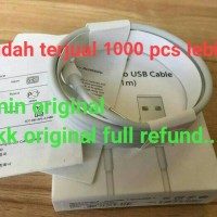 Jual KABEL DATA LIGHTNING USB CHARGER IPAD IPOD IPHONE 5 5S 6 6S ORI CABLE Murah