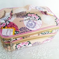 Jual WSO Paris Krem Woman Stuff Organizer Tas Kosmetik Susun Cosmetic Bag Murah