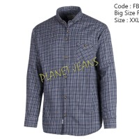 Jual Kemeja Flanel Big Size / Ukuran Besar XXL , XXXL Flannel Jumbo -FBS129 Murah