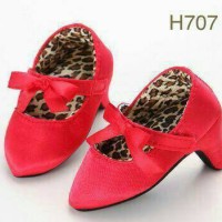 Jual import sepatu anak bayi high heels shoes baby merah prewalker leopard Murah