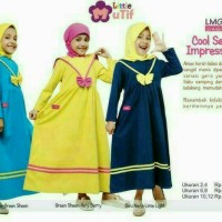 Gamis Anak Mutif LMG 138 / Size 10 - 12 / Usia 9 - 12 Tahun