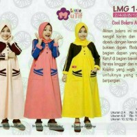 Gamis Anak Mutif LMG 140 / Size 10 - 12 / Usia 9 - 12 Tahun