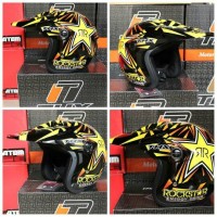 Helm cross Halface THX Rockstar KLX Dtracker KTM Husqvarna