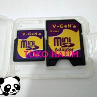 Kartu Memori Mini SD 1GB Memory Card MiniSD 1 GB Nokia + Adapter V Gen