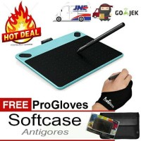 Jual Wacom Intuos Draw CTL-490 Mint Blue BONUS+++ Softcase Antigores Glove Murah