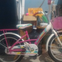 Jual Sepeda Anak Wimcycle 16 - Barbie Kondisi 85% All Normal Murah