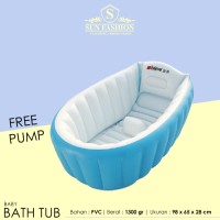 Jual Baby Bathub Modern / Bak Mandi Bayi Bath Tub FREE POMPA - BLUE Murah