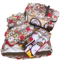 Jual Tas Bantal Guling Gendongan Alas Tidur Perlak Bayi Set 4 in 1 Chekiddo Murah