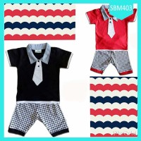 HOT SALE Fashion Baju Anak Setelan Dasi Polkadot Terbaru