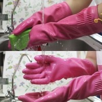 Sarung Tangan Karet Korea Tebal Dan Panjang Sampai Siku