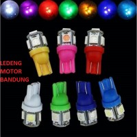 Jual T10 Murah 5 Mata Led Jagung Sen Colok Senja Tancap Lampu Motor Mobil Murah