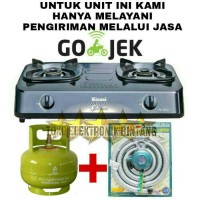 Jual kompor Rinnai 302S.BONUS selang paket Quatum+tabung gas+isi nya Murah