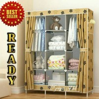 Jual LEMARI PAKAIAN JUMBO / CLOTH RAK WITH COVER / GANTUNGAN RAK BAJU Murah