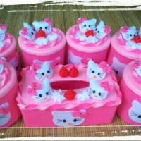 Set Toples Hias Hello Kitty/Toples Lebaran/Toples Flanel