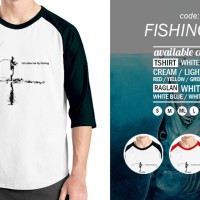 KAOS FISHING 01 RAGLAN MURAH | KAOS DISTRO MURAH | RABBANI DISTRO