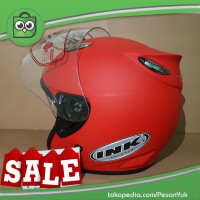 Jual LEBARAN HELM BARU Best1 Model INK Centro Terlaris Warna FERRARI DOFF Murah