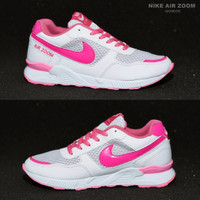 Sepatu Nike Air Zoom Wanita/ Warna Putih Pink/ Olahraga Lari/ Sporty