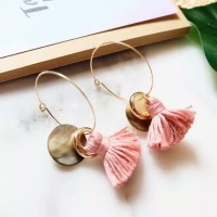 Jual ANTING GANTUNG / BELLE PINK EARNINGS / ANTING KOREA / ANTING PROMO Murah