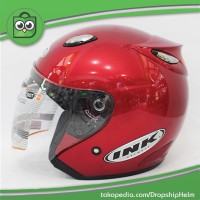 Jual Promo Hot Helm Best 1 Marun Model INK Centro Bkn KYT/BOGO/Retro Murah