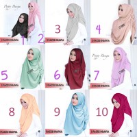 Grosir Jilbab Tanah Abang Jilbab Instan 2Faces Dravia Popy Bunga