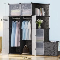 lemari baju kuat sprei pakaian portable bongkar pasang