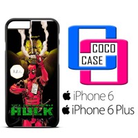 Casing iPhone 6 & 6 Plus Hulk vs Deadpool X4655