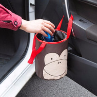 Aksesoris Mobil Keranjang Bulat Karakter Lucu Unik Car Organizer Murah