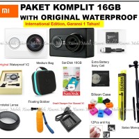 Jual Xiaomi Yi Action Camera Paket Komplit 16GB Murah