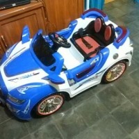 mainan mobil aki PMB 3188 2 gearbox dinamo biru