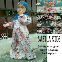 sabila kids gamis katun jepang anak murah grosir agrn supliyer