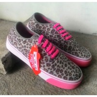 VANS MULTIPOP LEOPARD PINK GRADE ORIGINAL WAFFLE ICC / SEPATU VANS