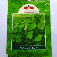 1 Pack 26000 Benih Bibit Sayuran Bayam Hijau Maestro Cap Panah Merah